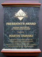 NAPR President's Award, 2006